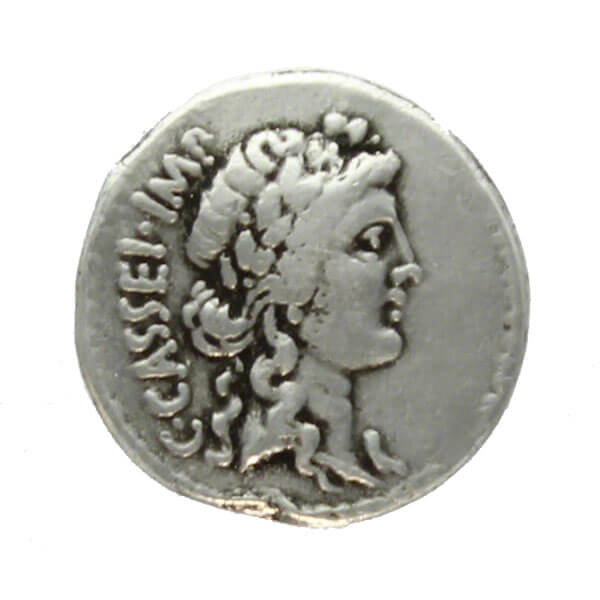 C. Cassius Longinus / Crab, AR Denarius, 42 BC Replica Coin
